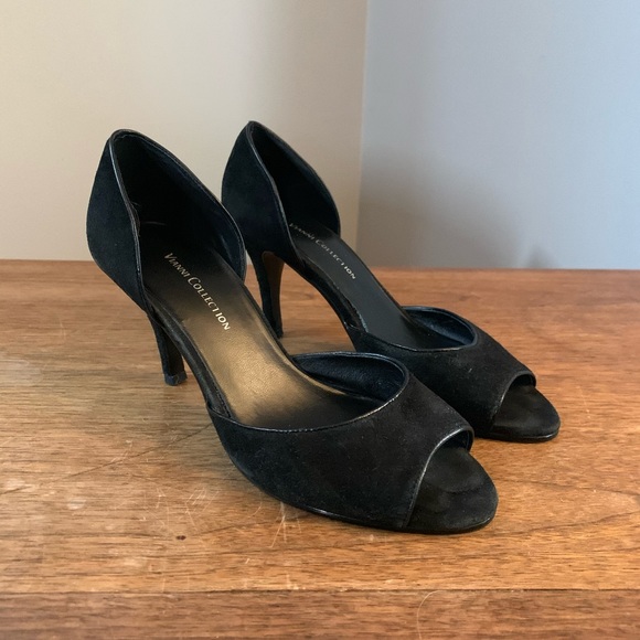 Vianni Collection Suede Peep toe Heels | 6.5 - Picture 1 of 6